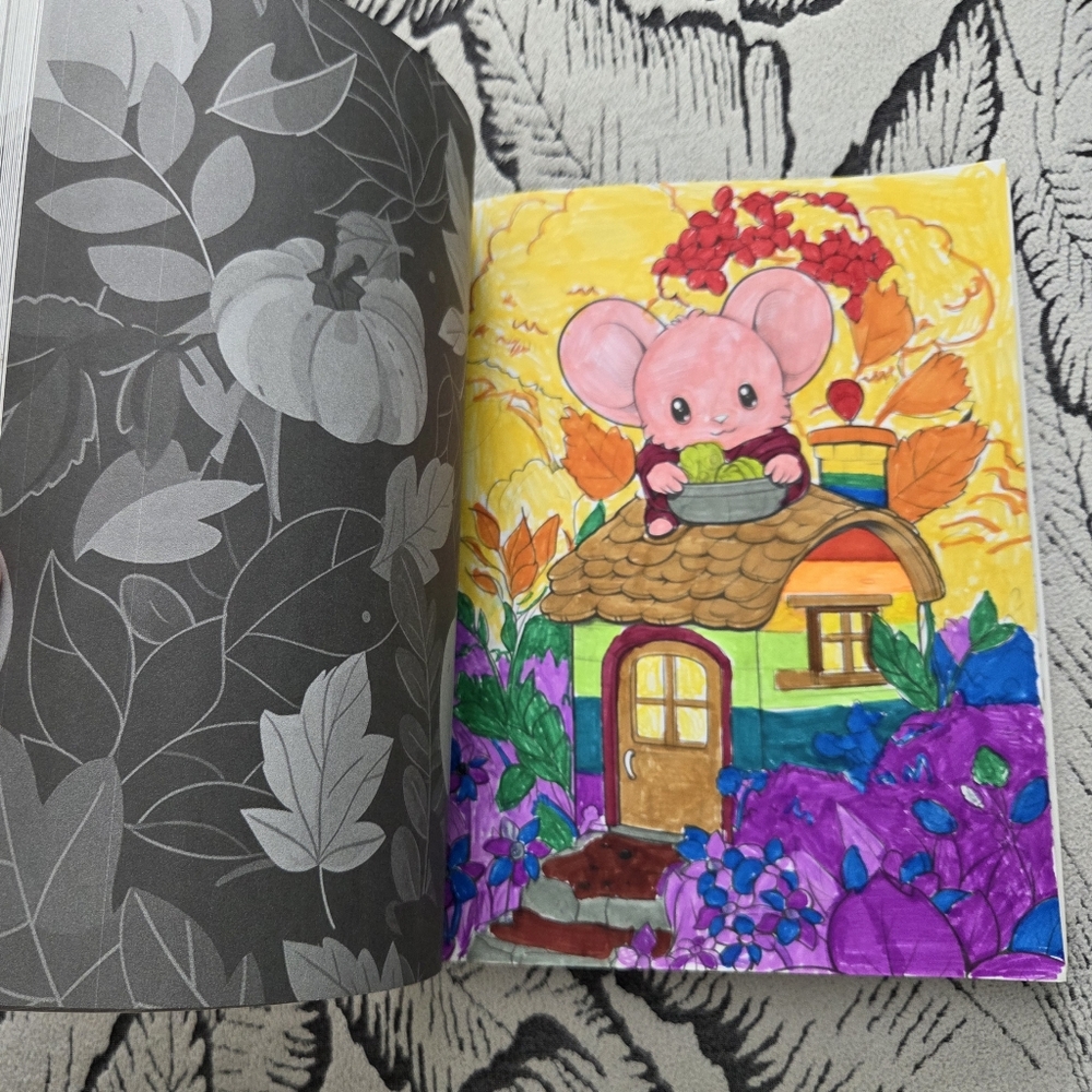 Autumn Mouse Coloring Book - Picture 14 of 16